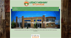 Desktop Screenshot of legacyhighwaystorage.com